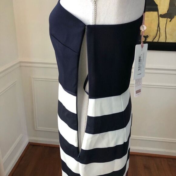 Ted Baker Hilila One Shoulder Stripe Dress NWT TB3 US8 - Picture 6 of 12
